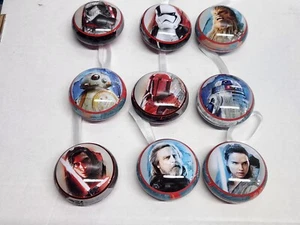 9 Disney Star Wars The Last Jedi Christmas Tree Ornaments Tins Open Inside - Picture 1 of 17