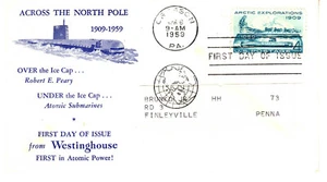 Über den Nordpol Über und unter der Eiskappe, Erstausgabetag 1959 - Bild 1 von 2