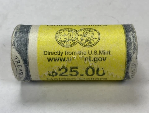 2000 P SACAJAWEA DOLLARS ORIGINAL US MINT WRAPPER OBW Roll 25x Coins Key Date Cover