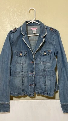 Chaqueta vaquera informal Billabong para mujer talla L 100 % algodón lavado medio Foto 1 de 4