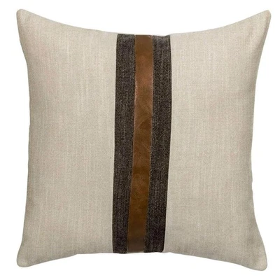 Farmhouse Decorative Outdoor Throw Pillow Covers for Couch Sofa Bed Brown Fau... - Image 1 of 4