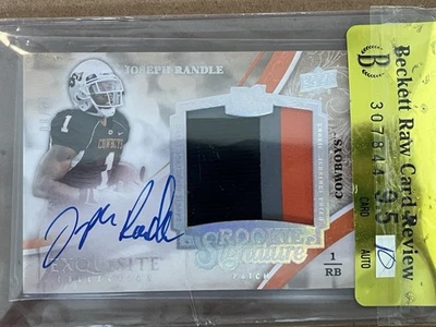 JOSEPH RANDLE 2013 UD Exquisite Rookie Patch Auto GOLD /20 Okla State RC BGS 9.5 - Image 1 of 3