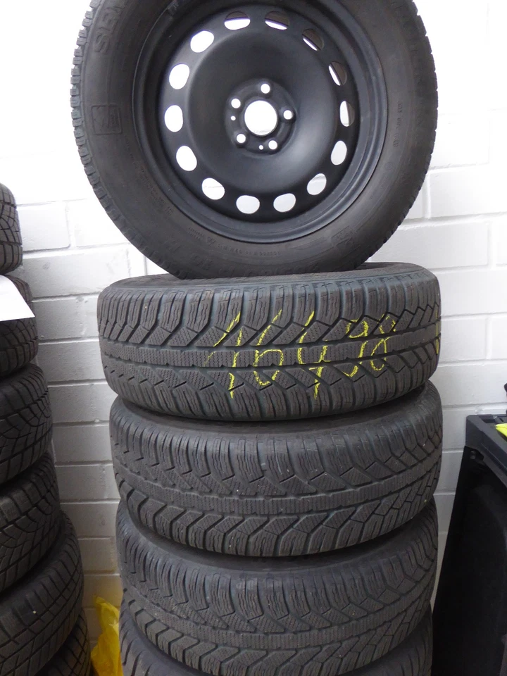 Original VW Skoda 16 Zoll Stahl Winterkomplettradsatz T-Cross Taigo Kamiq Scala - Bild 1 von 1