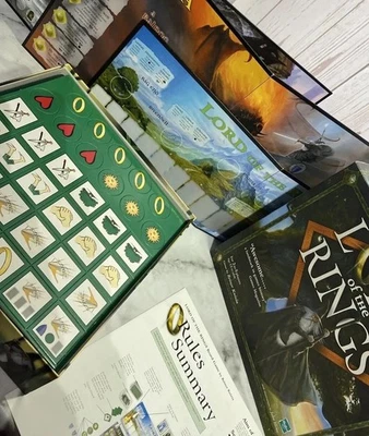 LORD OF THE RINGS J R R Tolkiens Board Game Parker 2000 Content Sealed Unpunched - Image 1 of 4