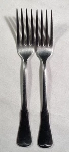 "PAR de tenedores de cena de acero inoxidable Oneida Community PATRICK HENRY 2 7 1/4""" - Imagen 1 de 3