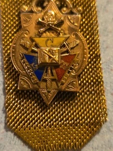 KNIGHTS OF COLUMBUS 8 1/2 In. Watch FOB POCKET WATCH CHAIN - Picture 1 of 9