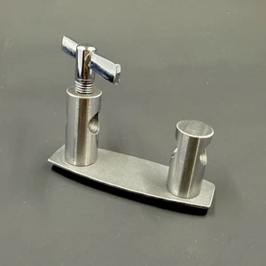 GRETSCH 50s Vintage Floor Tom Leg Holder Mount Bracket Round Badge 3/8 Repro - Picture 1 of 5