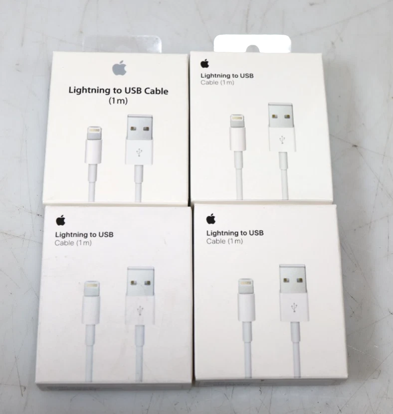 LOTE 4x Nuevo Cable Original Apple Lightning a USB A (1m) A1480 Foto 1 de 2