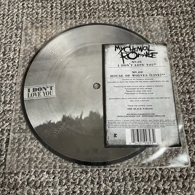My Chemical Romance – I Don't Love You 7" Vinyl Record Picture Disc 2007 Foto 1 de 4