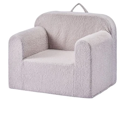 Silla de espuma para niños Uimoso con reposabrazos y asa portátil sofá para niños pequeños en gris Foto 1 de 4