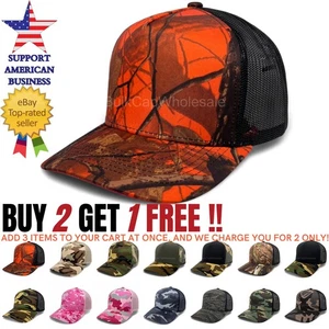 Gorra de béisbol Snapback ajustable camionero sombrero camuflaje militar táctico al aire libre hombres - Imagen 1 de 48