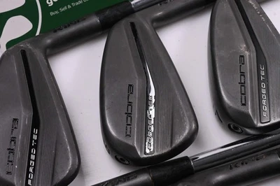 Cobra King Forged Tec 2023 Black Irons / 5-PW / Stiff Flex KBS $-Taper Lite - Image 1 of 4