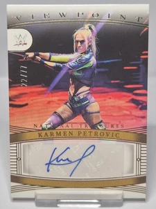 2024 NATIONAL TREASURES WWE KARMEN PETROVIC VIEWPOINT AUTO /77 NXT - Picture 1 of 2