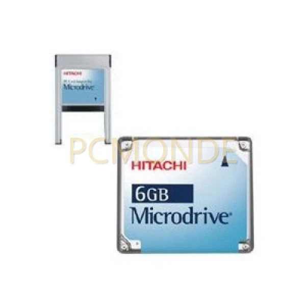 Pexagon Hitachi 6 GB MicroDrive with PCMCIA Type II Card Adapter - Image 1 of 1