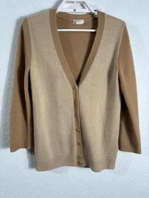 Suéter J Crew para mujer pequeño cuello en V cachemir cárdigan abuelo pulóver ligero Foto 1 de 4