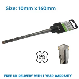 10mm x 160mm 16cm SDS+ PLUS Hammer Masonry Drill Bit Free Postage - Picture 1 of 3