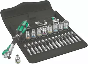 Wera 8100 SA 6 Zyklop Speed Ratchet Set 1/4" Drive Metric 05004016001 - Picture 1 of 11