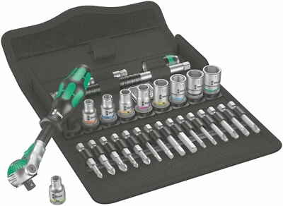 Wera 8100 SA 6 Zyklop Speed Ratchet Set 1/4" Drive Metric 05004016001 - Image 1 of 4