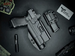 Davis Tactical OWB Kydex Holster For Glock 19/19X/23/32/45 TLR-1 - Picture 1 of 10
