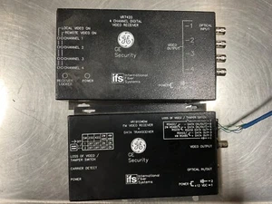 GE Security Fiber Systems VR1910WDM FM Video Receiver Data Transceiver & VR7420 - Picture 1 of 3