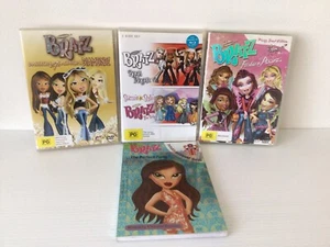 Bratz Dvd Bundle & Pb Book 4 discs Rock Angelz Starrin & Stylin Diamondz & More - Picture 1 of 22