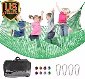 Climbing Net for Kids - 9.9FT X 9.9FT Double Layers Heavy Duty Playground Saf... - Picture 1 of 1