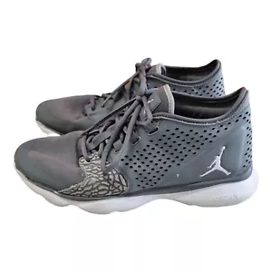 NIKE Air Jordan Flow Sneakers Mens Grey Basketball Shoes Size 10 US, 9 UK, 44 EU - Picture 1 of 8