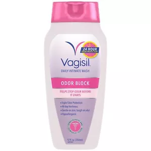 Vagisil Odor Block Intimate Wash 24HR Protection Hypoallergenic 12oz Pack of 6 - Picture 1 of 4