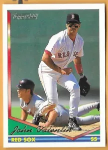 JOHN VALENTIN BOSTON RED SOX #568 - TOPPS DORADO CASI NUEVO - MONTADO 1994 - Imagen 1 de 2