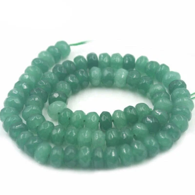 Espaciador de jade de piedras preciosas facetadas multicolor de 5x8 mm para hacer joyas cuentas artesanales Foto 1 de 4