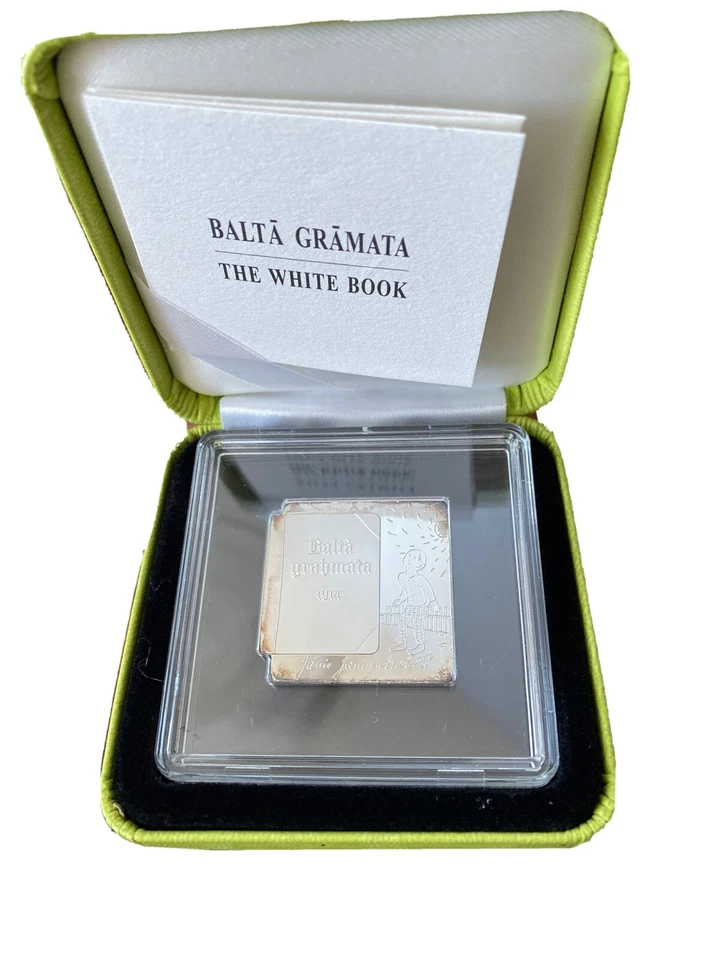 5 Euro Münze Silber Lettland 🇱🇻 Latvia The Whiteboard Book Das Weiße Buch - Bild 1 von 4