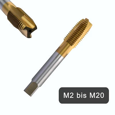 Corintian HSS TiN Gewindeschneider Form D, Gewindebohrer, Maschinengewindebohrer - Bild 1 von 4