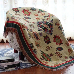 Tagesdecke Wohndecke Sofadecke Couchdecke Wendedecke Baumwolle Vintage Retro - Bild 1 von 4