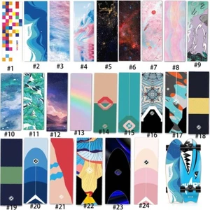 Skateboard Parts Grip Tape Griptape 10" x 34" Colorful Sticky Sandpaper Sheet - Picture 1 of 33