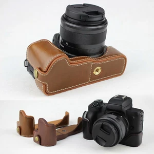  Original Echtleder Kamera Schutz halber Etui Griff für Canon Eos M50/M50 II - Bild 1 von 21