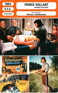 KINOKARTE: PRINCE VAILLANT - Mason,Leigh,Wagner,Hathaway 1954 Prince Valiant - Bild 1 von 1