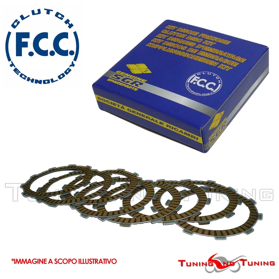 DISCHI FRIZIONE GUARNITI FCC PER YAMAHA XT 600 1983 1984 1985 1986 1987>1989 - Immagine 1 di 1