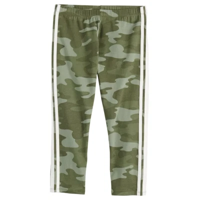 Leggings capri de punto básico SO® camuflados verdes talla XXS 4-5 para niñas venta al por menor $16,00 Foto 1 de 4