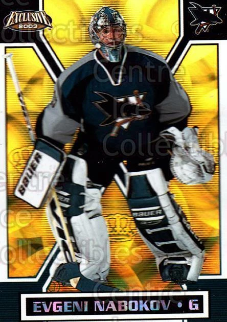 2002-03 Pacific Exclusive Gold #150 Evgeni Nabokov - Image 1 of 1