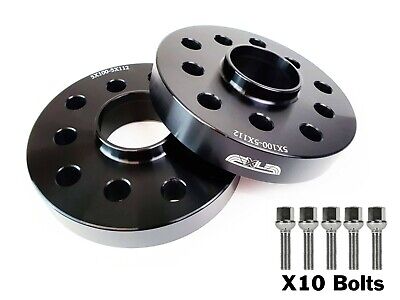 Alloy Wheel Spacers 5X100 5X112 57.1 25mm + Extended Bolts VW AUDI SEAT SKODA • 40.78€