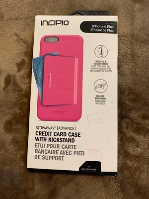 Incipio Stowaway Advance Case for iPhone 6 Plus -Pink/Light Pink -IPH-1201-PNK - Image 1 of 3