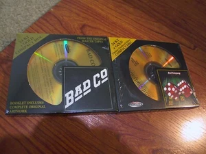 (2) 24K Gold CD's Audio AFZ-024 Bad Company & AFZ-117 Straight Shooter Sealed - Picture 1 of 7