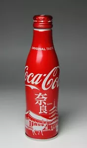 Bottiglia sottile Coca Cola NARA design regionale nuova non aperta Giappone 2018 - Foto 1 di 8