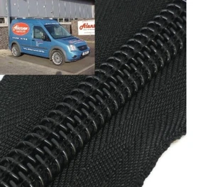 PAIR 9" BLACK VERY STRONG No10 CLOSE END BIKER BOOT ZIPPERS - Picture 1 of 2