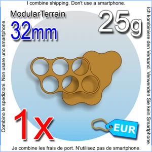 1x Movement Tray 32mm Round 2x3 Base Warhammer 40k Age Of Sigmar AOS Apocalypse - Imagen 1 de 3