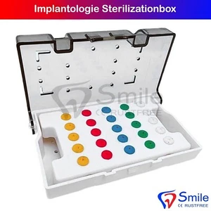 Implantologie Bohrer-Tray Chirurgie Bohrerständer Sterilisationsbox waschtray - Picture 1 of 4