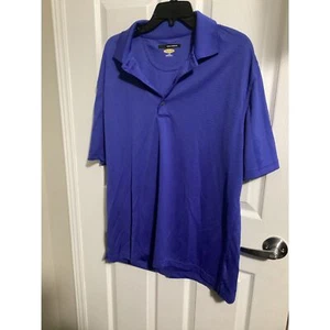 Men's Greg Norman polo shirt blue LG - Picture 1 of 1