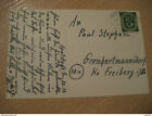 Herford 19 To Grosshartmannsdorf Bahnpost Train Railway Cancel Postcard German