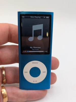 Apple iPod Nano 8GB 4th Generation A1285 Blue - Tested & Working  - Image 1 of 4