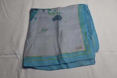 ALVIERO MARTINI I CLASSE SETA SILK SCARF FOULARD ITALY VINTAGE CLASSIC - Immagine 1 di 4